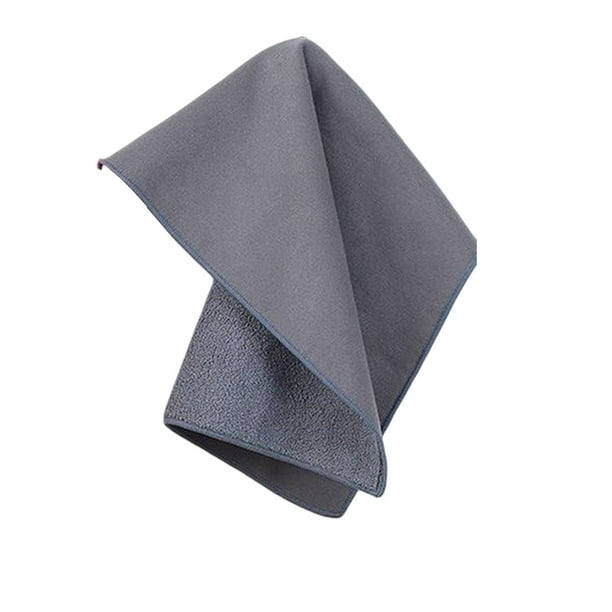 Toalla de secado para lavado de autos reutilizable y lavable, ecológica, sin manchas. gris 30cmx40cm