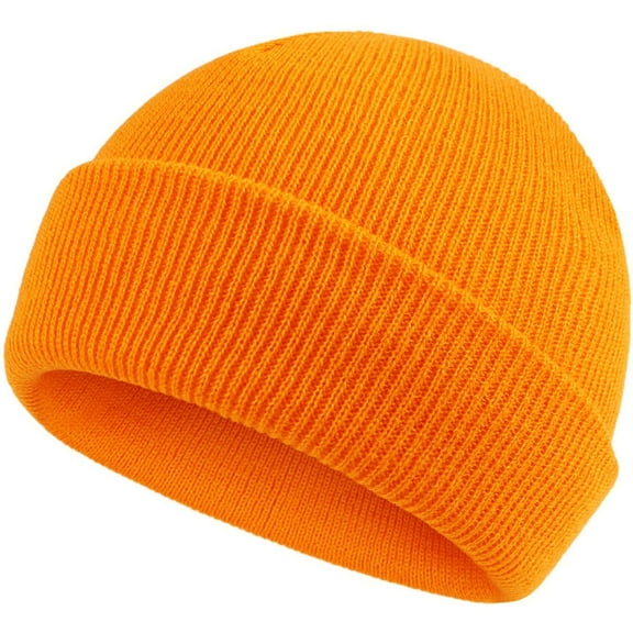 Splozh Winter Hats for Kids Toddler Beanie Hat Winter Cute Kids Baby Girls Boys Woolen Hat Lovely Antler Knitted Cap Earmuffs Hat Children Orange,One Size