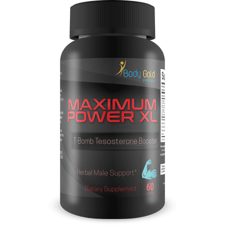 Maximum Power XL - T-Bomb Testosterone Booster - Boost Male Energy, Drive, and Growth - N02 & Testosterone Support - Boost Male Function - Feel Youthful Motivation and Energy - Be Your Best Today!