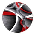 thumbnail image 5 of Luxe Weavers Gray Round Modern Abstract Area Rug Geometric Living Room Carpet, 5 of 6