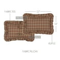 thumbnail image 3 of VHC Brands Crosswoods Plaid Cotton Primitive Bedding 22x14 Filled Pillow, Natural Tan, 3 of 5
