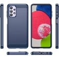thumbnail image 2 of Samsung Galaxy A23 5G Case - Shock-Absorption TPU Bumper, Soft Rubber, Navy Brushed Design, 2 of 16