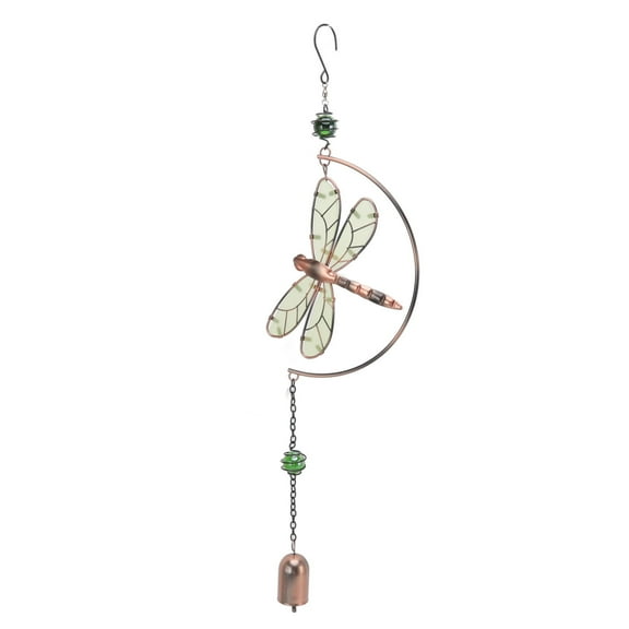 Dragonfly Wind Chimes Outdoor, Beautiful Melody Iron Hanging Dragonfly Ornaments for Women Mom Grandma Wife