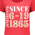 thumbnail image 4 of Inktastic Juneteenth Since 6-19-1865 Women's Plus Size T-Shirt, 4 of 5