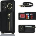 thumbnail image 5 of Samsung Galaxy A53 5G Phone Case for Women with Card Holder,Samsung A53 Case Wallet Crossbody Lanyard with Strap,Credit Card Slots Kickstand Case with Ring Holder,6.5 Inch,Black, 5 of 15