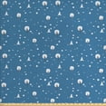 thumbnail image 1 of Abstract Upholstery Fabric by the Yard, Cold and Cozy Time Items in Doodle Style, Decorative Fabric for DIY and Home Accents, Sea Blue White by Ambesonne, 1 of 4