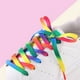 thumbnail image 2 of 6 pares de cordones de arcoíris 0,9 M cordones de zapatos coloridos degradados cordones planos para zapatos zapatillas de deporte, 2 of 5