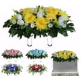 thumbnail image 3 of Bewildely Flores para cementerio, flores para tumbas de larga duración para todas las estaciones, flores para poda de cementerios Jardín y Patio tipo+3, 3 of 6