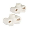 Stoneware Bow Valentine's Day Taper Candle Holders