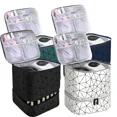 thumbnail image 2 of 1/2 Layers Essential Oil Bag 30 Bottles Portable Nail Polish Storage Bag Cosmetic Large Handbag Organizer with Handle for Travel, 2 of 5