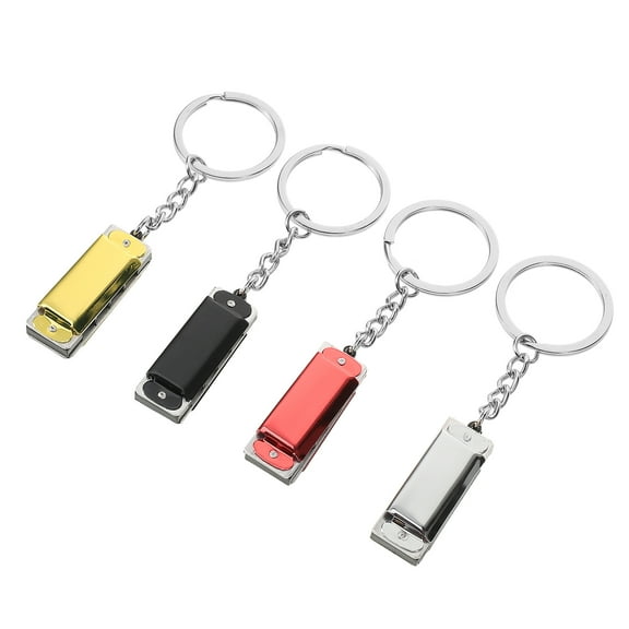 TEHAUX  4 Pcs Kid Lanyard for Keys Harmonica Keychain Child