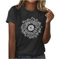 thumbnail image 1 of Fankiway T-Shirt Imprimé pour Femmes Col Rond Manches Courtes Haut Manches Courtes Hauts pour Femmes Liquidation Chemises pour Femmes Manches Courtes, 1 of 2