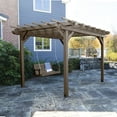 thumbnail image 2 of Highwood Bodhi 10' x 12' Pergola Set with 5ft Lehigh Porch Swing - Outdoor, Eco-friendly, Synthetic Wood, 2 of 7