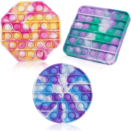 Push Bubble Fidget Sensory Pack Pop Tie-dye Fidgets Push It Popping ...