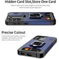 thumbnail image 5 of for Samsung S21 Case with Sliding Camera Cover Heavy Duty Protective Galaxy S21 Case with Card Holder Magnetic Kickstand Case for Samsung S21 5G 6.2 inch(Blue), 5 of 13