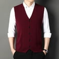 thumbnail image 5 of Bcfgryg Male Knitwear Shoulder Vests Fashion Trends Sleeveless Vests Men's Vest, 5 of 5