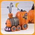 thumbnail image 4 of Carro de calabaza de Halloween | Decoración festiva de interior al aire libre de resina | Carro de calabaza caprichoso con ruedas y vides | Ornamento resistente al clima | 1 pieza, 4 of 8