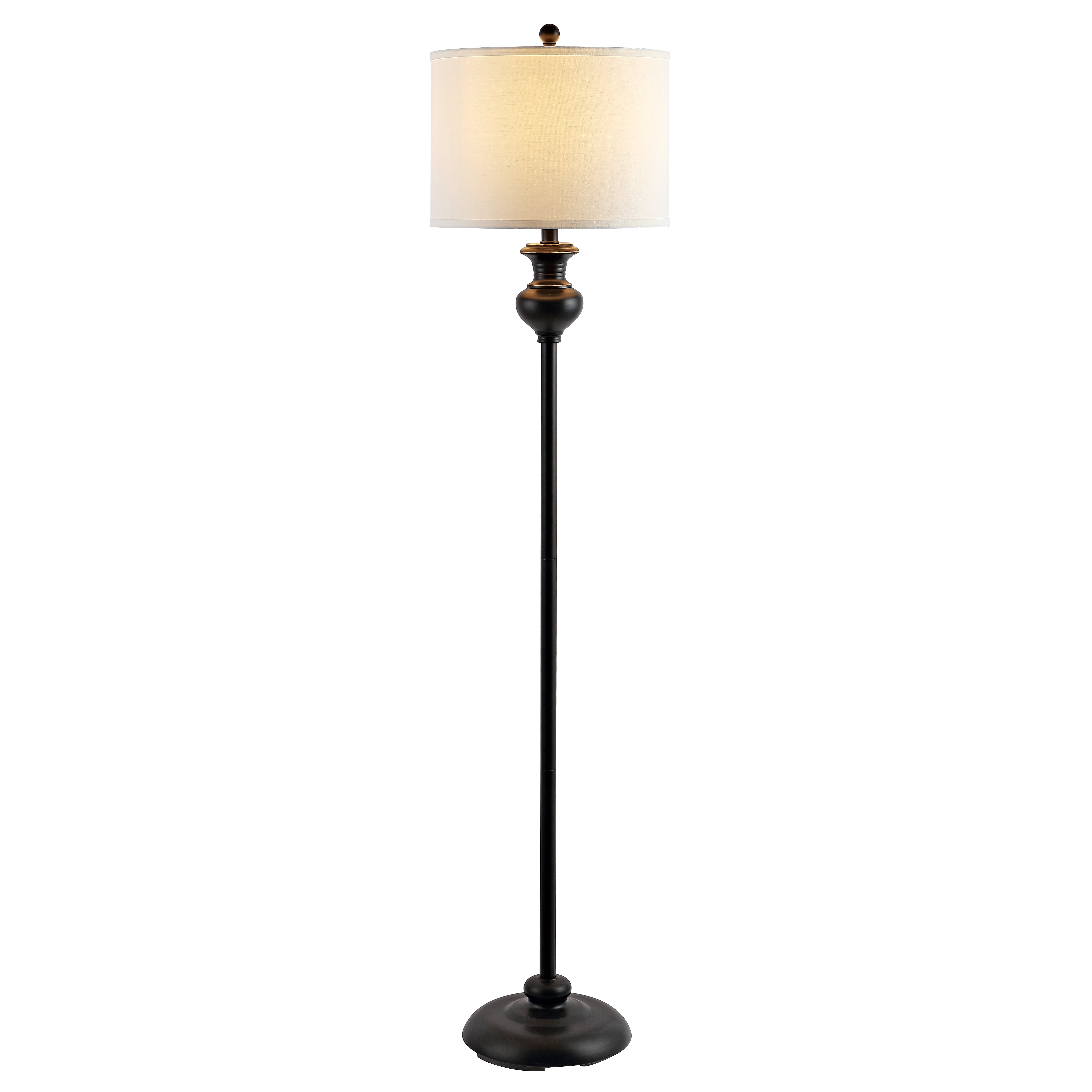 SAFAVIEH Erlan 61 in. H Rustic Floor Lamp, Antique Black