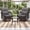 Gray, variant on Omniberg 3-Piece Patio Furniture Set, Outdoor Swivel Glider Patio Chairs Bistro Set with Thick Cushions and 2-Tier Coffee Table, Oversized Rattan Conversation Set for Yard, Balcony, Garden, Gray