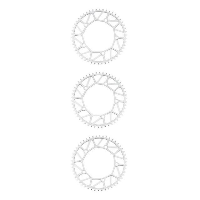 Youkk Alloy Crank set - Durable Precise Fit Smooth Operation - Guaranteed Compatibility Bicycles Crank 50T silver 3Set