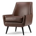thumbnail image 1 of Simpli Home Warhol Mid Century Arm Chair in Saddle Brown, 1 of 5