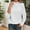 White, variant on Womens Long Sleeve Sweatshirts Novelty Quilted Button High Neck Textured Shirts 2025 Fall Winter Casual Fashion Pullover Tops