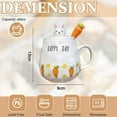 thumbnail image 2 of 400ml ceramic cup cute carrot spoon water cup mug business male and female student couple cup-Style:Style 2;, 2 of 5