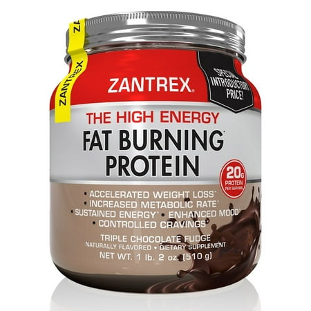 Zantrex The High Energy Triple Chocolate Fudge Protein, 1 lb 3 (Best Chocolate Protein Powder For Weight Loss)
