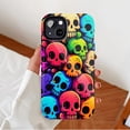 thumbnail image 2 of Colorful Skull Phone Case for Teens & Adults - Durable Shockproof Design with Edgy Style, Compatible with iPhone 11/12/13/14/15/16 (Pro Max/Plus), 2 of 9