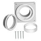 thumbnail image 1 of -Juego de conectores de ventilación, -Placa de pared de ventilación, adaptador, bloqueo giratorio, kit de conector de ventilación para cuarto de lavad Sin manguera, 1 of 8