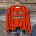 thumbnail image 5 of yoeyez Womens Oversized Sweatshirts Fleece Halloween Crewneck Sweatshirt Comfy Fall Warm Fashion Pullover Tops Gray,M, 5 of 7