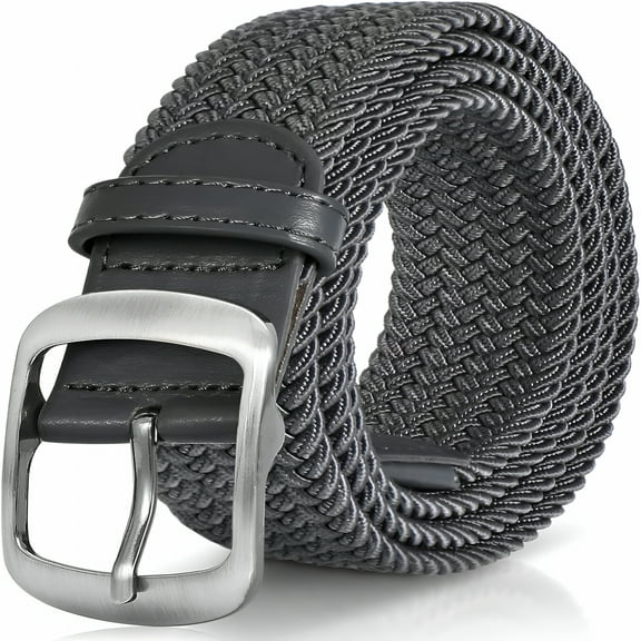 TELOLY Braided Belt Stretch Belt for Men and Women Multicolored Woven Golf Belt Elastic Jean Belts