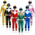 thumbnail image 1 of Combinaison Morphin Puissante Power Rangers pour Adultes et Enfants, Fête, Chic D, 1 of 3