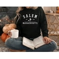 thumbnail image 3 of Salem Massachusetts Witchy Halloween Sweatshirt, Retro Witch City Graphic Pullover, Cozy Fall Sweater, 3 of 6