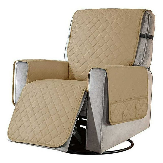 Oliegs Heated Blanket Reversible Recliner Slipcover Water Cover With Side Pockets Washable Recliner Protector Cover With Elastic Straps For Kids Children Dog Chocolate
