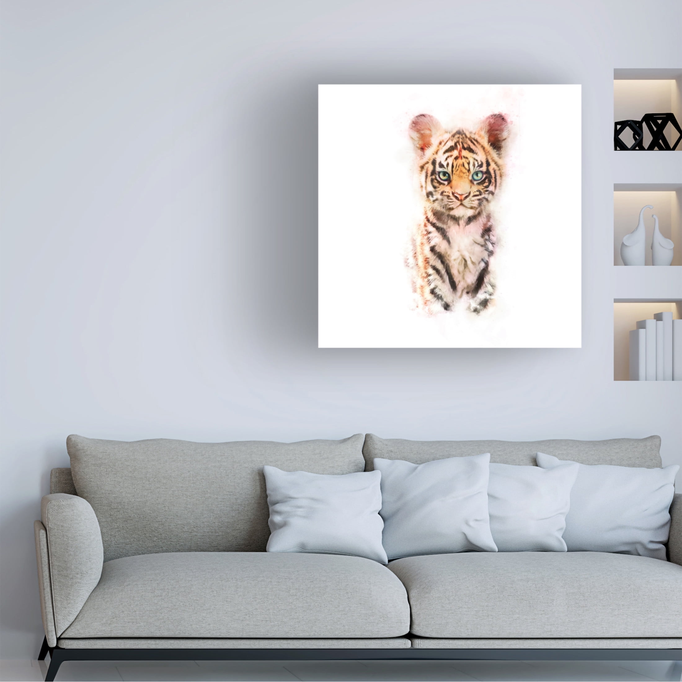 Trademark Fine Art Emel Tunaboylu  Baby Tiger Canvas Wall Art