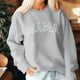 thumbnail image 5 of Sudaderas Penkiiy Mama para mujer Sudadera crewneck de gran tamaño holgada Suéter de manga larga para el Día de la Madre XL Gris, 5 of 9