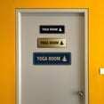 thumbnail image 5 of Signs ByLITA Yoga Room Door or Wall Sign Durable ABS Plastic | Laser Engraved | Easy Installation | Elegant Design Sign (Brushed Gold) - Small, 5 of 7