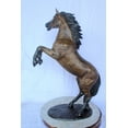 thumbnail image 2 of Exquisite Galloping Horse Bronze Statue, Exceptional Detail 28" x 12" x 40"H, 2 of 10