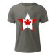thumbnail image 4 of Tops para hombre, blusas y camisas de cuello redondo y manga corta para hombre. Camiseta de cuello redondo y manga corta con estampado de bandera canadiense para hombre. Blusa de algodón y poliéster p, 4 of 5
