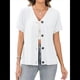 thumbnail image 3 of Camisetas Básicas de Verano con Cuello en V y Corta para Mujer S, 3 of 8