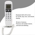 thumbnail image 3 of KX T888CID Caller ID Display Home Office Telephone ( Telephone Line with Random Color)(White ), 3 of 4
