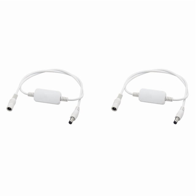 2X 24 Hour Auto Reboot Router Routing Timer Reset Tool DC Power Timing Fiber Modem Router DC Power Manager White