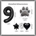 thumbnail image 2 of Juego de globos de película de aluminio con estampado de patas negras de antballena con globos, 2 of 4