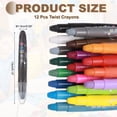 thumbnail image 2 of Uxcell Twist Crayons Twist Crayons Gel Set Gray Pack of 12, 2 of 6