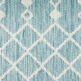 thumbnail image 5 of Nourison Positano Moroccan Trellis Flatweave Outdoor Rug Aqua 2' x 6', 5 of 11