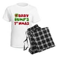 thumbnail image 4 of CafePress - Baby Bump 1St Christmas Pajamas - Women's Short Sleeve Print T-Shirt and Pants Light Cotton Pajama Set, 4 of 7