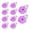 Purple, variant on Geemin 10pcs Glowing Aquariums Decoration Colorful Luminescent Devil Fish Ornaments