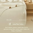 thumbnail image 2 of DOZ Long Staple Cotton Sheet Set, Soft Sateen Weave, Smooth, Breathable, Cooling, Durable, 2 of 10