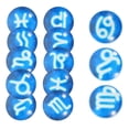 thumbnail image 3 of 20pcs 12-Constellation Pattern Cabochons Zodiac Sign Flat Glass Dome Gems, 3 of 9